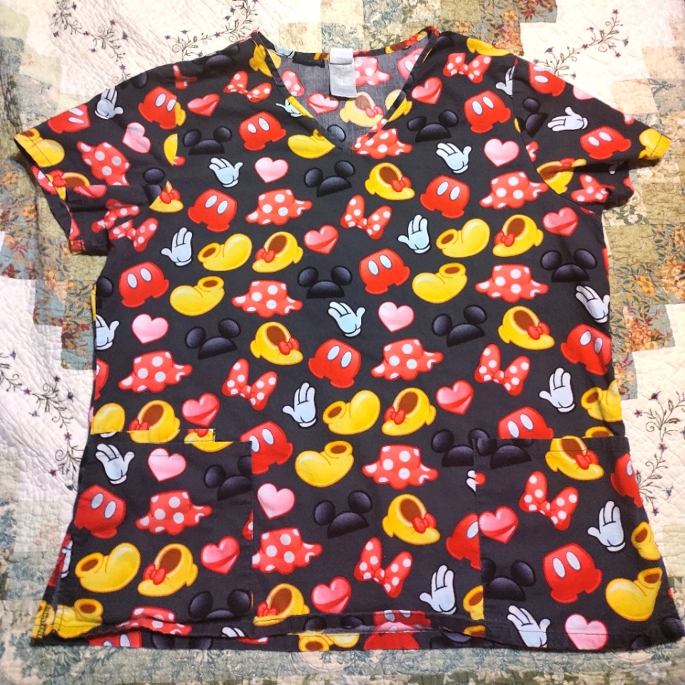 Disney Scrub Top